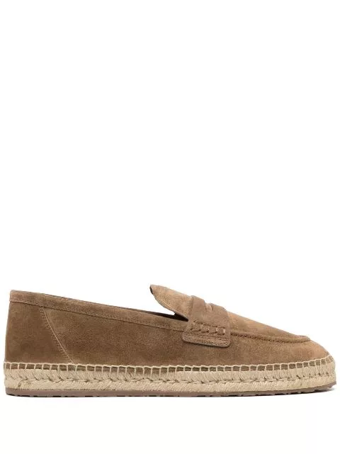 Gianvito Rossi round-toe suede espadrilles Men 0115