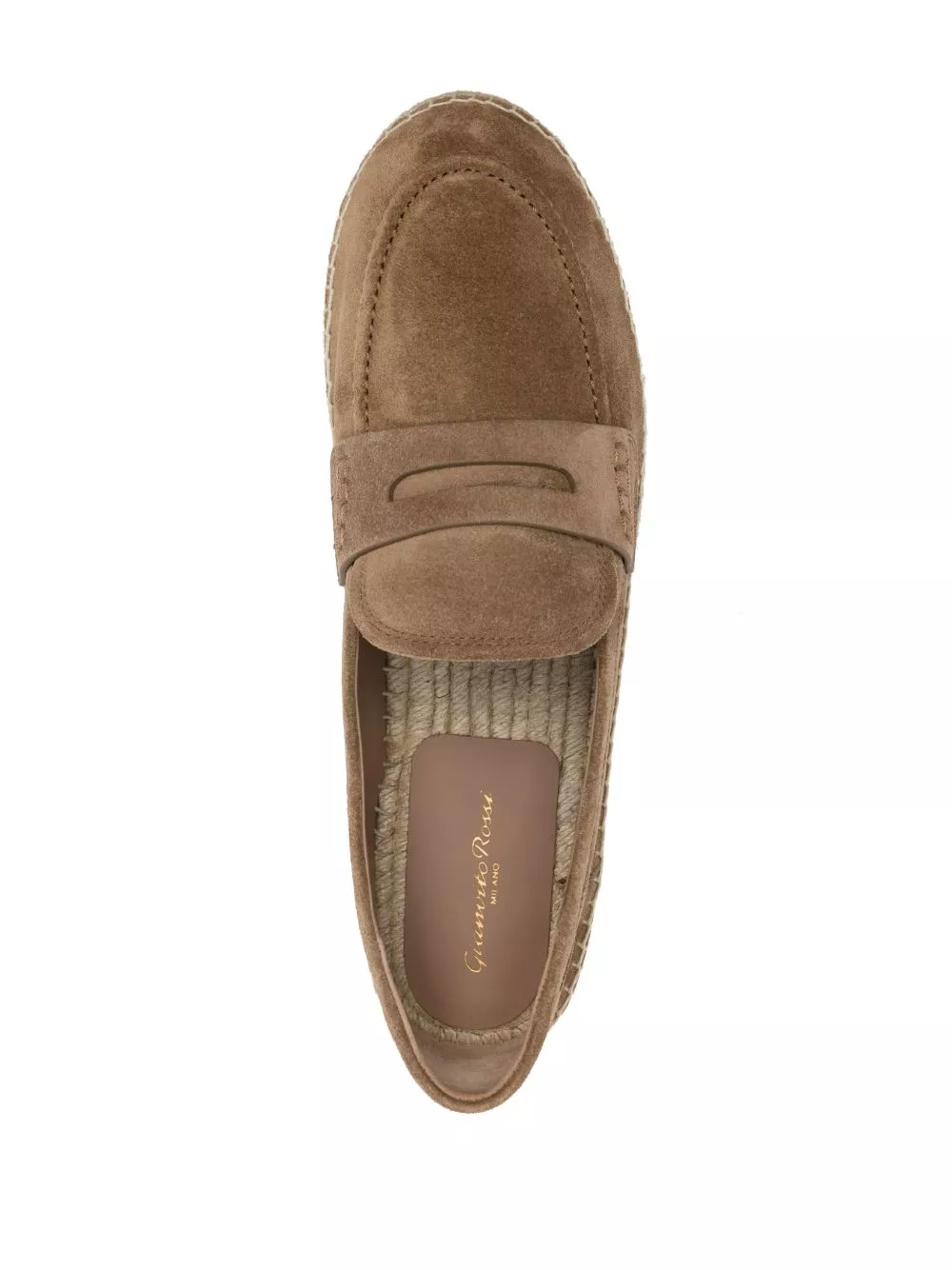 Cheap Gianvito Rossi round-toe suede espadrilles Men 0115