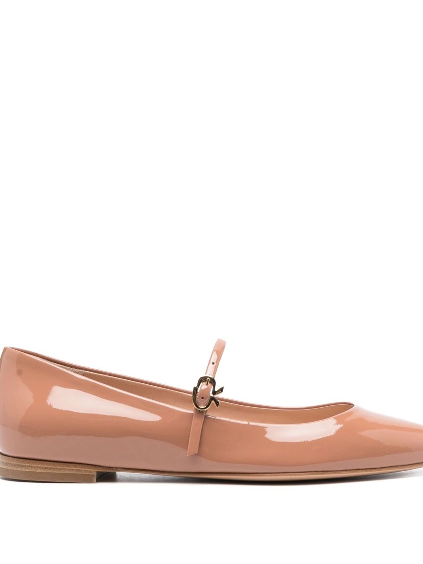 Affordable Rossi shoes Gianvito pointed-toe buckle-strap ballerina Women 0306