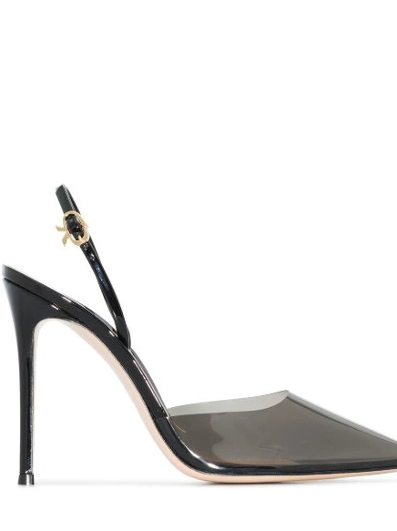 Affordable Women slingback Gianvito D'Orsay Rossi Ribbon 105mm pumps 0311